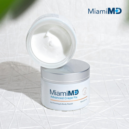 MiamiMD Advanced Crepe Fix 180ml (6fl oz) Anti Aging and Skin Firming Cream For All Skin Types - Cruelty Free - Paraben Free Skin Care - 6 PACK