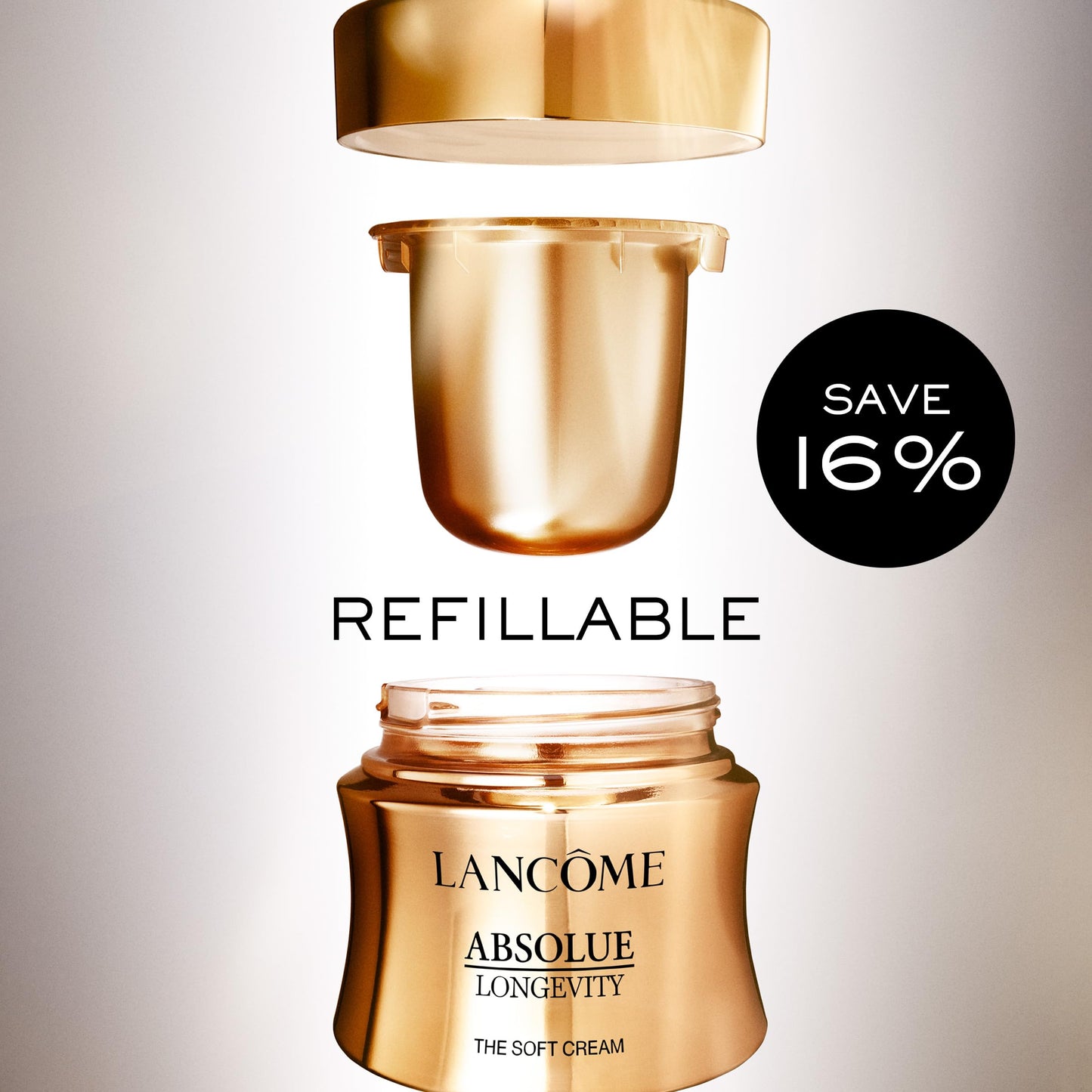 Lancôme Absolue The Soft Cream – Anti-Aging Moisturizer for Firmness, Hydration, All Skin Types: Targets Dullness, Dryness, Uneven Texture, Refill 2.0 oz.